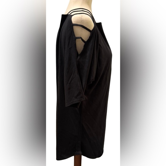 Women’s Venus Cold Shoulder Viscose & Elastane Long Flowing Short Sleeves NWOT - Picture 3 of 14